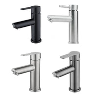 Mitigeur Lavabo à Poser Noir Mat, Gris ou Inox Brossé