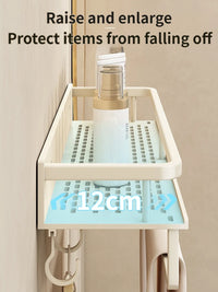 Étagère de Douche Murale Aluminium Avec ou Sans Perçage 30 à 60 cm