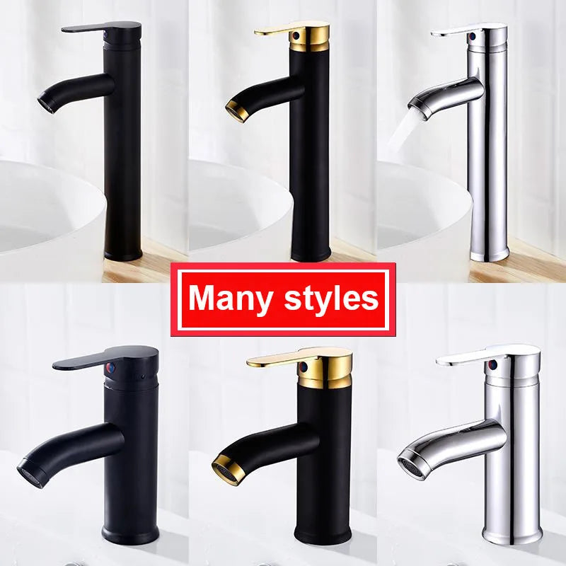 Mitigeur Lavabo Inox, 3 Finitions, Modèle Bas ou Haut