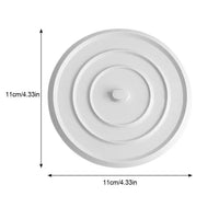 Bouchon de Baignoire Silicone Plat 11 cm Blanc pour Évier et Lavabo