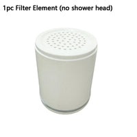 Pommeau de Douche Pluie 15 cm avec Filtre 15 Étages, Noir ou Argent
