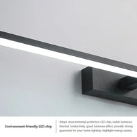 Applique Salle de Bain LED Noire ou Blanche, 40 ou 60 cm