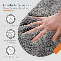 Tapis de Bain Peluche Épais Antidérapant, 13 Coloris, 2 Tailles