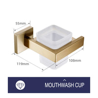 Accessoires Salle de Bain Doré Brossé à la Pièce ou en Kit
