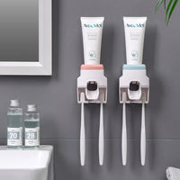 Distributeur de Dentifrice Automatique Mural Sans Perçage, Rose, Blanc ou Bleu