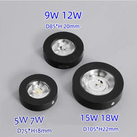Spot LED Cuisine en Saillie Extra-Plat, Doré, Noir ou Blanc, 5 à 18 W