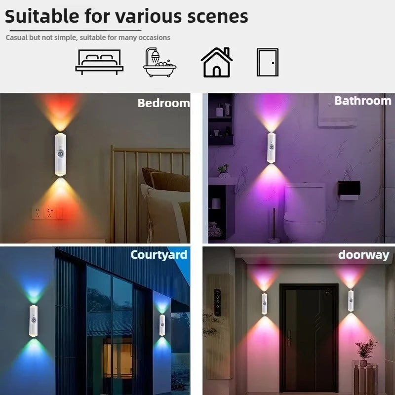 Applique Murale LED Rechargeable à Détecteur de Mouvement, Magnétique, 10 cm