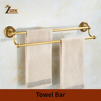 Accessoires Salle de Bain Laiton Antique Brossé à la Pièce, 20 Articles