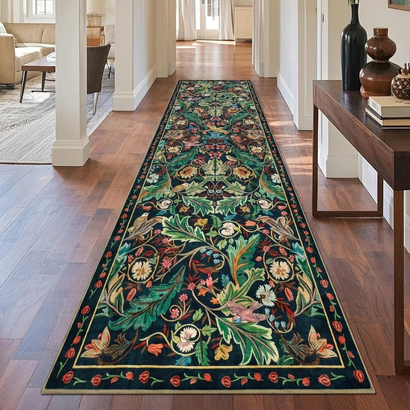 Tapis de Cuisine Long Floral Lavable Antidérapant, 5 Motifs