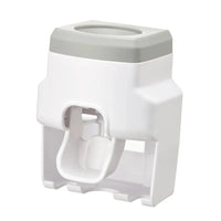 Distributeur de Dentifrice Mural Automatique avec Porte-Brosses, 4 Coloris, 7,5 x 10 cm