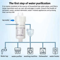 Mini Préfiltre à Sédiments 5 Microns pour Lave-Linge, Chauffe-Eau et Robinet