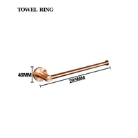 Ensemble d'Accessoires de Salle de Bain Or Rose Brossé Inox