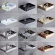 Porte-Savon Mural en Inox Grillagé avec Vidange