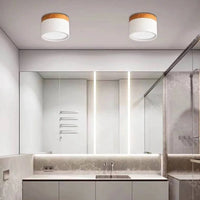 Spot LED en Saillie Effet Bois, 7 Coloris, 5 à 18 W, Ø 7,5 ou 11 cm
