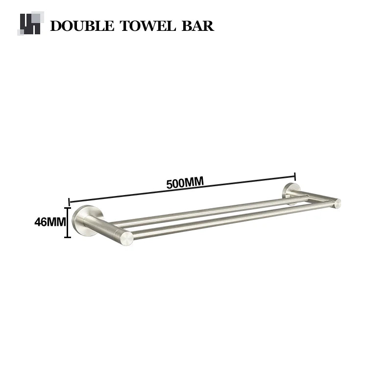 Accessoires Salle de Bain Nickel Brossé à Choisir par Pièce