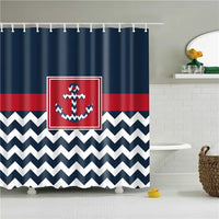 Rideau de Douche en Tissu Polyester, 28 Motifs au Choix, 90 à 240 cm