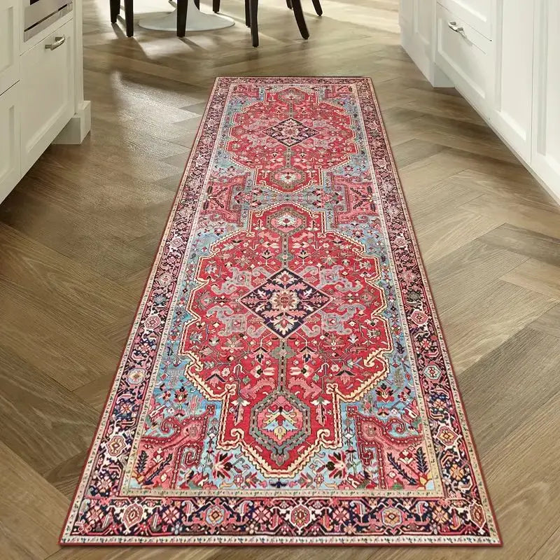 Tapis de Cuisine Long Style Oriental Lavable Antidérapant, 11 Motifs