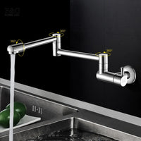 Robinet Mural Cuisine Pliable Laiton Chromé, Remplisseur Eau Froide