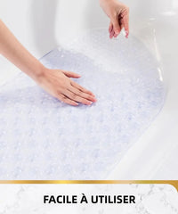 Tapis de Douche Ovale à Bulles Ventouses Anti-Moisissure