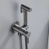 Douchette WC Mitigeur Eau Chaude et Froide Doré Brossé ou Gris Anthracite