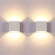Applique Murale LED Carrée 6 W, Blanche ou Noire, 10 cm