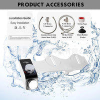 Robinet de Bidet Mural Ultra-Plat Blanc