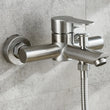 Robinet de Baignoire Mural Bain-Douche Inox 304 Noir ou Brossé
