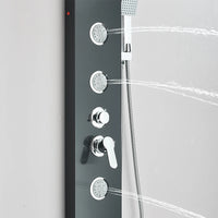 Colonne de Douche LED Cascade et Pluie avec Mitigeur et Jets de Massage