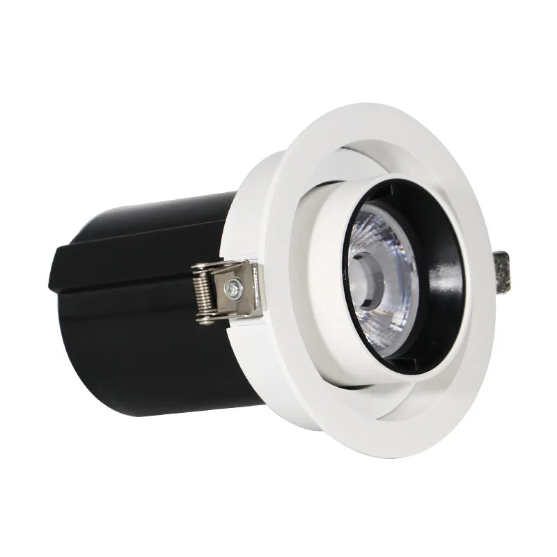 Spot LED Encastrable Télescopique Orientable Cuisine, 5 à 20 W, Noir ou Blanc