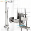 Colonne de Douche Pluie 20 cm, avec Bec Baignoire