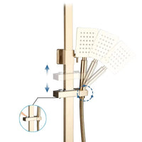 Colonne de Douche Pluie 20 cm, avec Bec Baignoire