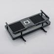 Étagère de Douche ABS pour Barre 22-24 mm, Noir ou Blanc