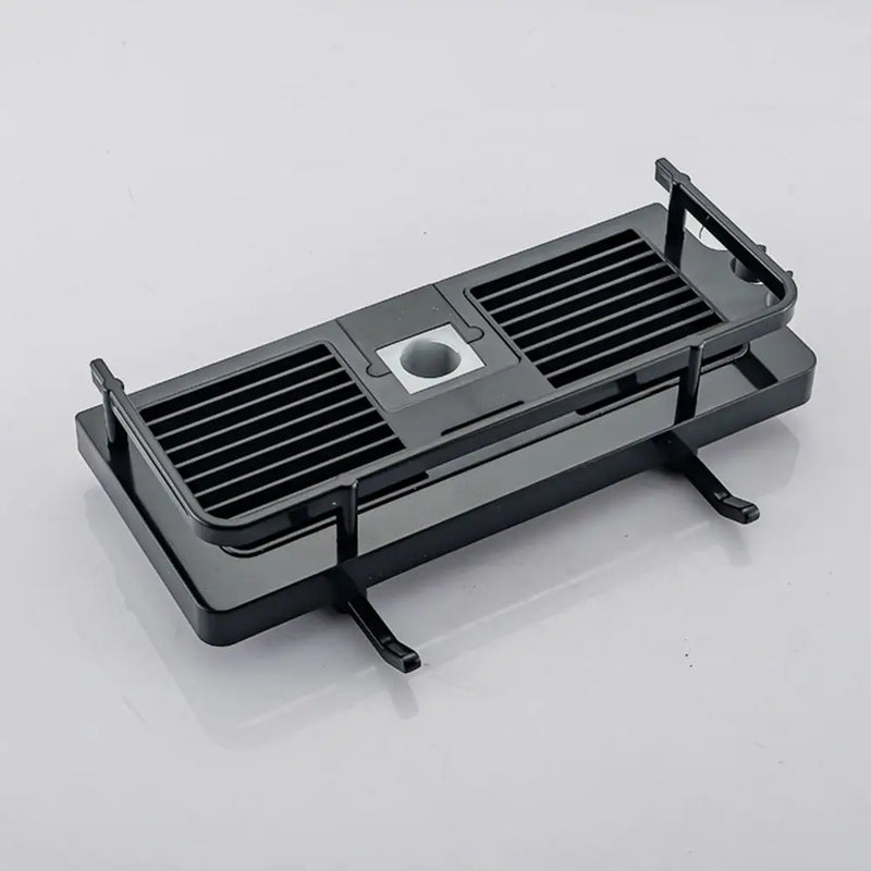 Étagère de Douche ABS pour Barre 22-24 mm, Noir ou Blanc