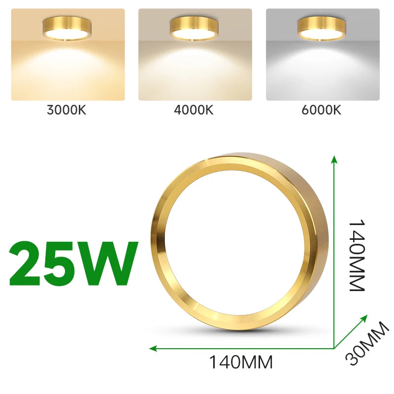 Spot LED en Saillie Cuisine 3 Teintes à Mémoire, 5 Finitions, 5 à 25 W