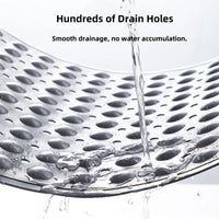 Tapis de Douche Massant Ventouses Trous de Vidange 40x70cm