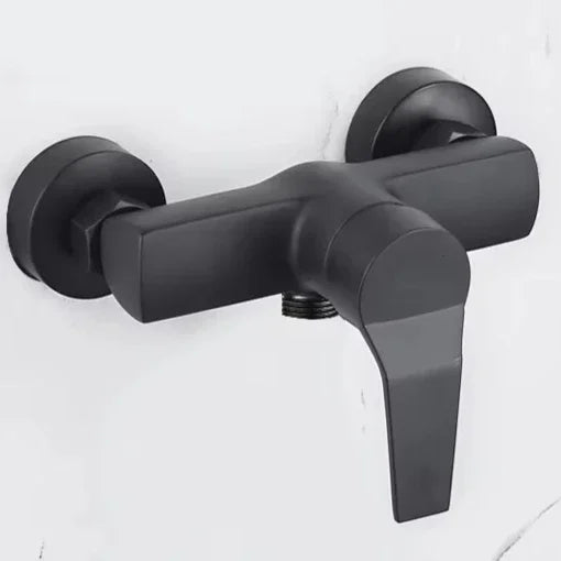 Mitigeur Douche Mural Noir Mat, Seul ou avec Douchette et Flexible