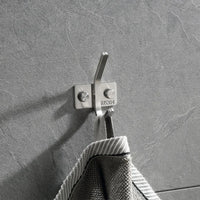 Patère Salle de Bain Inox Brossé, Barre de 1 à 7 Crochets