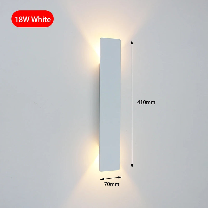 Applique Murale LED Rectangulaire Haut et Bas, Aluminium, 9,8 à 61 cm