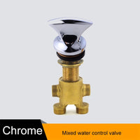Vanne de Baignoire Laiton Chromé, Quatre Styles de Poignée, 10 Modèles