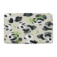 Rideau de Douche Panda 180x180 cm et Tapis Assortis à la Pièce