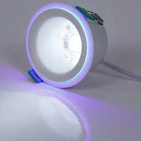 Spot LED Encastrable Cuisine avec Anneau Lumineux Coloré, 3 Modes