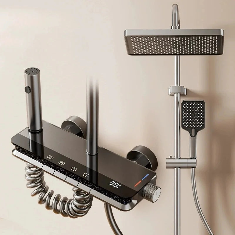 Colonne de Douche Thermostatique Tactile avec Affichage LED