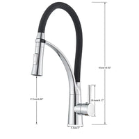 Mitigeur Cuisine Inox 304 Douchette Extractible Col Flexible Noir, 3 Finitions