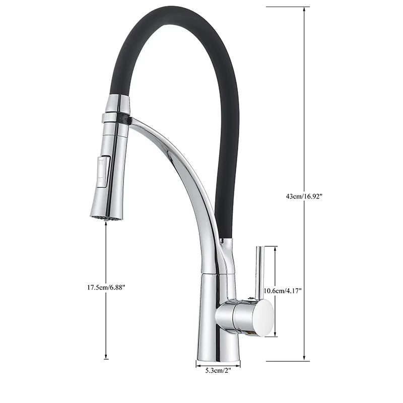 Mitigeur Cuisine Inox 304 Douchette Extractible Col Flexible Noir, 3 Finitions