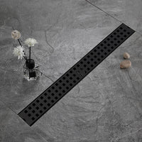 Caniveau de Douche Linéaire Inox Noir Mat, 60 ou 90 cm