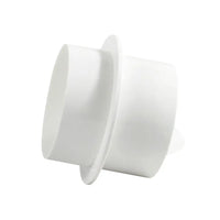 Clapet Anti-Retour de Conduit à Collerette, PVC Blanc, 80 à 150 mm