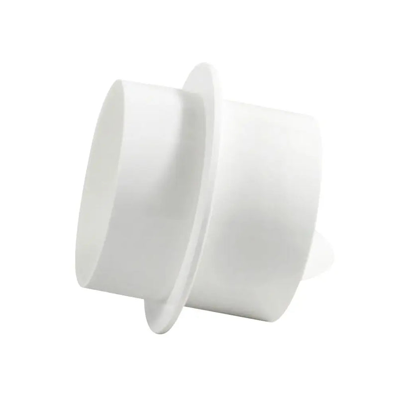 Clapet Anti-Retour de Conduit à Collerette, PVC Blanc, 80 à 150 mm