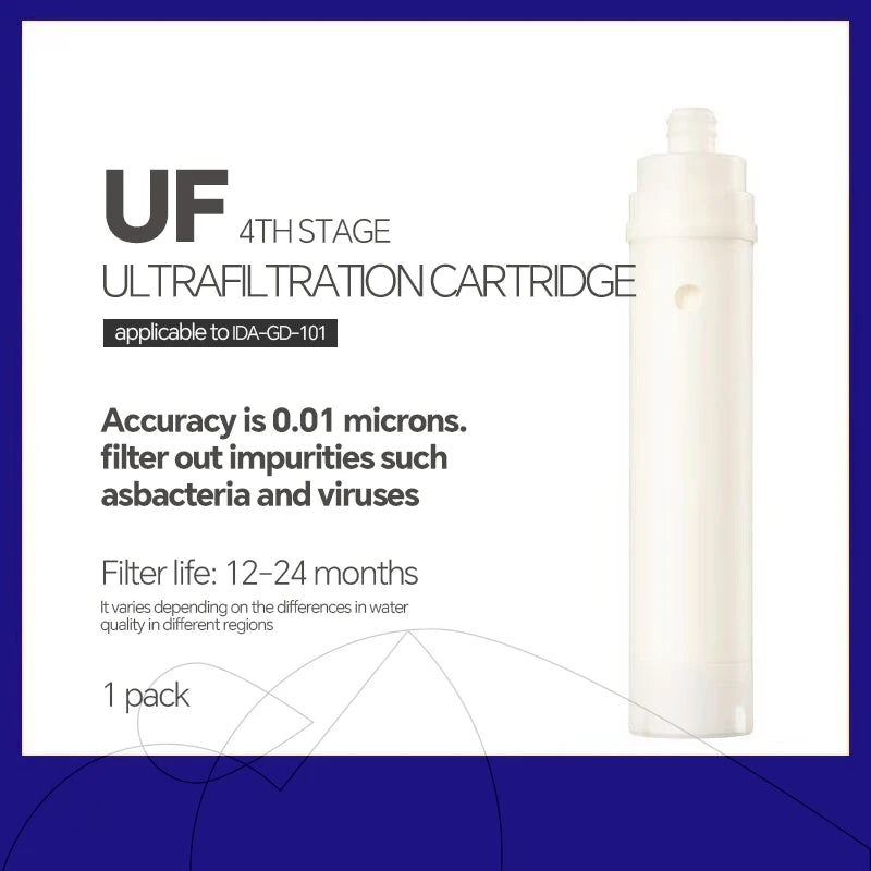 Filtre à Eau Cuisine Ultrafiltration 5 Étapes Inox avec Robinet
