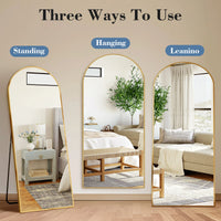 Miroir sur Pied Pleine Longueur 142 cm Cadre Aluminium