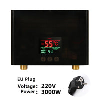 Chauffe-Eau Instantané Électrique Mural avec Télécommande, 3 000 ou 5 500 W